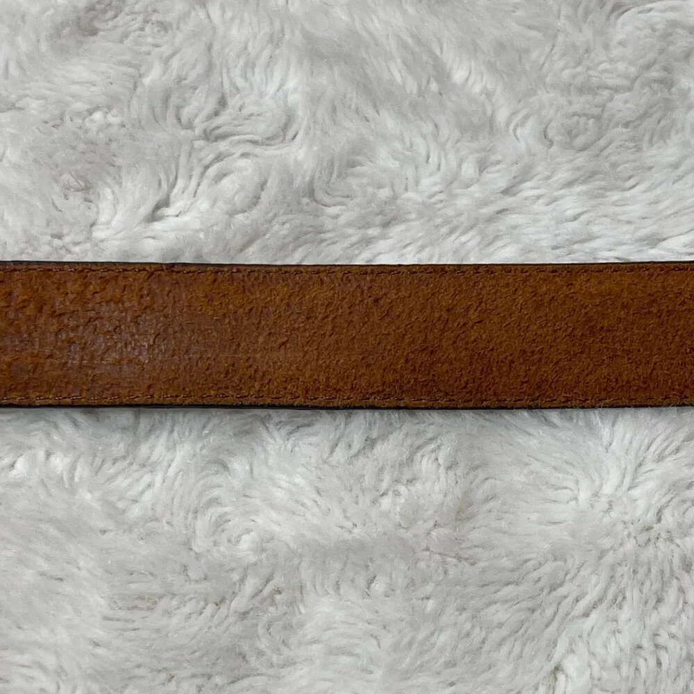 Vintage Brighton Women's Brown Leather Belt Size Medium
